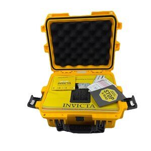 INVICTA Yellow 3 Slot Watch Dive Storage Hard Travel Case